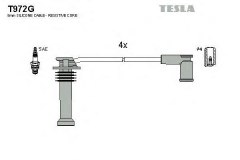 Комплект высоковольтных проводов для FORD FOCUS II (DA_, HCP) 1.4 2004-2012, код двигателя ASDA,ASDB, V см3 1388, кВт 59, л.с. 80, бензин, TESLA T972G