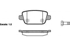 Комплект тормозных колодок, дисковый тормоз для FORD FOCUS II (DA_, HCP) 2.5 RS 2009-2011, код двигателя JZDA, V см3 2521, кВт 224, л.с. 305, бензин, Remsa 125600