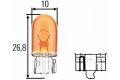 Лампа WY5W 12V 8GP003594-541 для FORD FOCUS III седан 1.6 Ti 2010-, код двигателя IQDB, V см3 1596, кВт 77, л.с. 105, бензин, Hella 8GP003594541