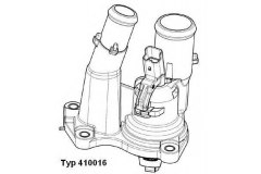 Термостат (в корпусе) для FORD FOCUS II (DA_, HCP) 1.8 2006-2012, код двигателя Q7DA,QQDA,QQDB, V см3 1798, кВт 92, л.с. 125, бензин, Wahler 41001698D